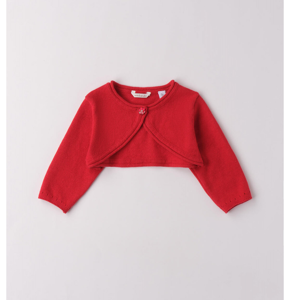 Cardigan Minibanda Neonata Rosso F702