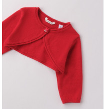 Cardigan Minibanda Neonata Rosso F702
