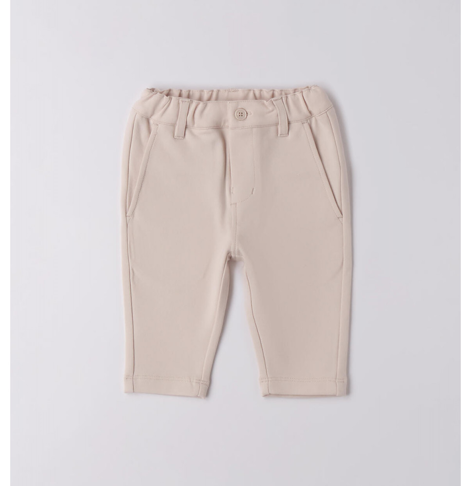 Pantalone Cerimonia Minibanda Neonato Beige  F620