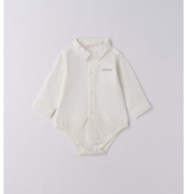 Camicia a Body Minibanda Neonato Bianca F602