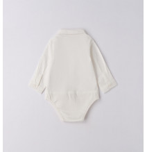Camicia a Body Minibanda Neonato Bianca F602