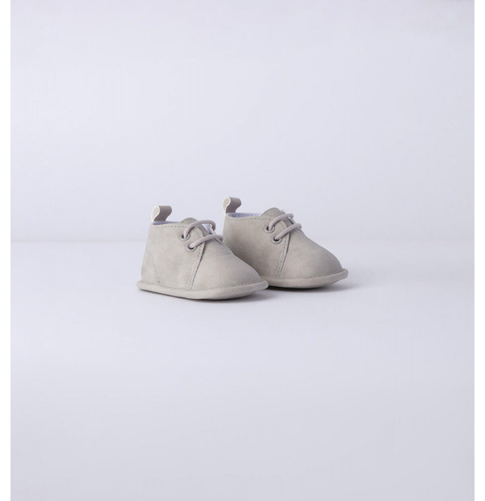 Scarpe Minibanda Cerimonia Neonato Grigie F301