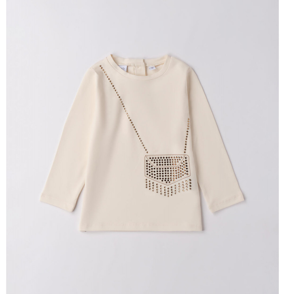 Maglietta Sarabanda Bimba Beige F308