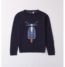 Maglia Sarabanda Blu bambino girocollo A100
