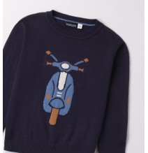 Maglia Sarabanda Blu bambino girocollo A100