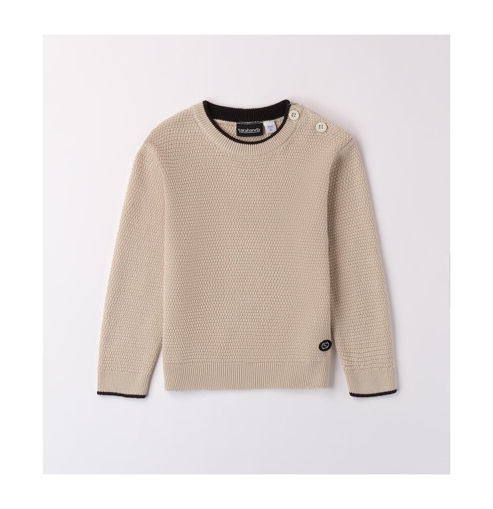 Pullover Sarabanda Beige per bambino A022