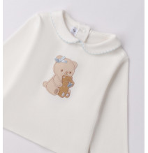 Maglietta Minibanda Bimba Bianca F749