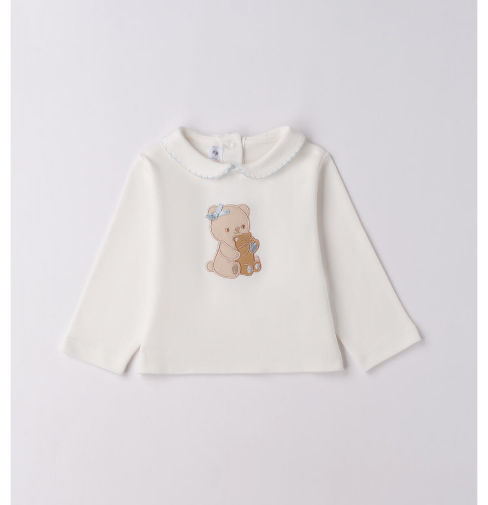 Maglietta Minibanda Bimba Bianca F749