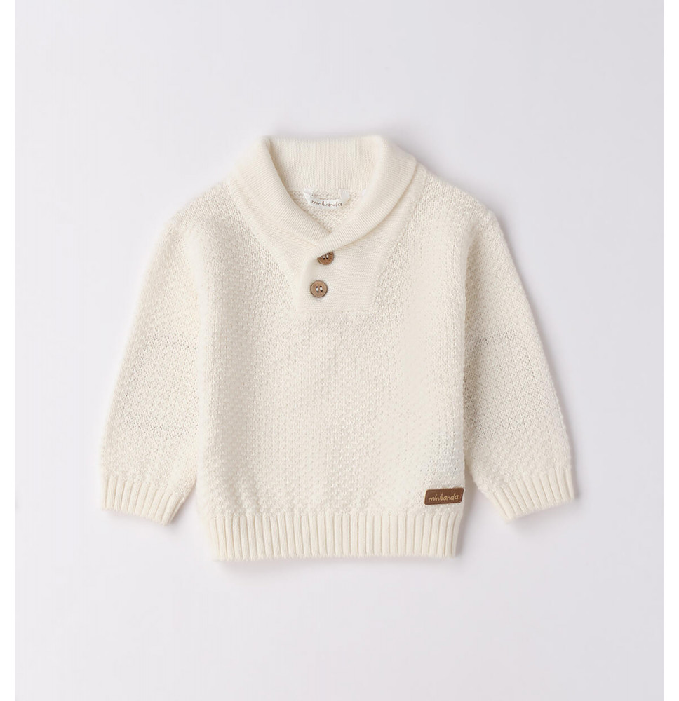 Maglioncino Minibanda Bimbo Bianco f658