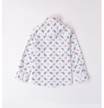 Camicia Sarabanda Bianca bambino stampa allover  1180A12200