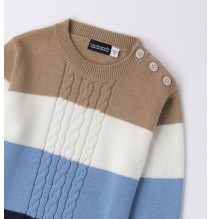 Maglione Sarabanda Blu a righe bambino A107