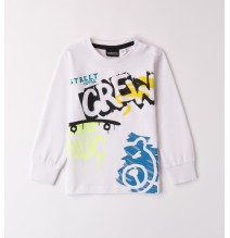 Maglia Sarabanda Bianca per bambino con scritte A016