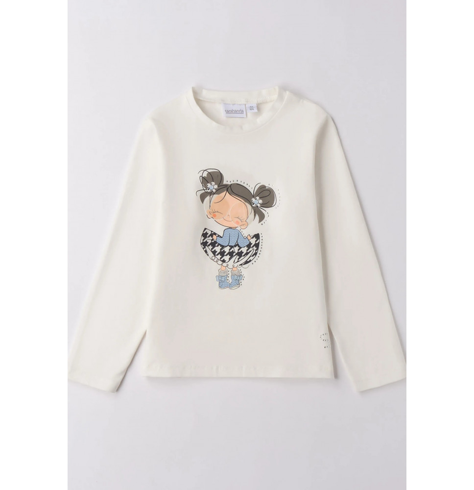 Maglietta Sarabanda Bimba Bianca F319