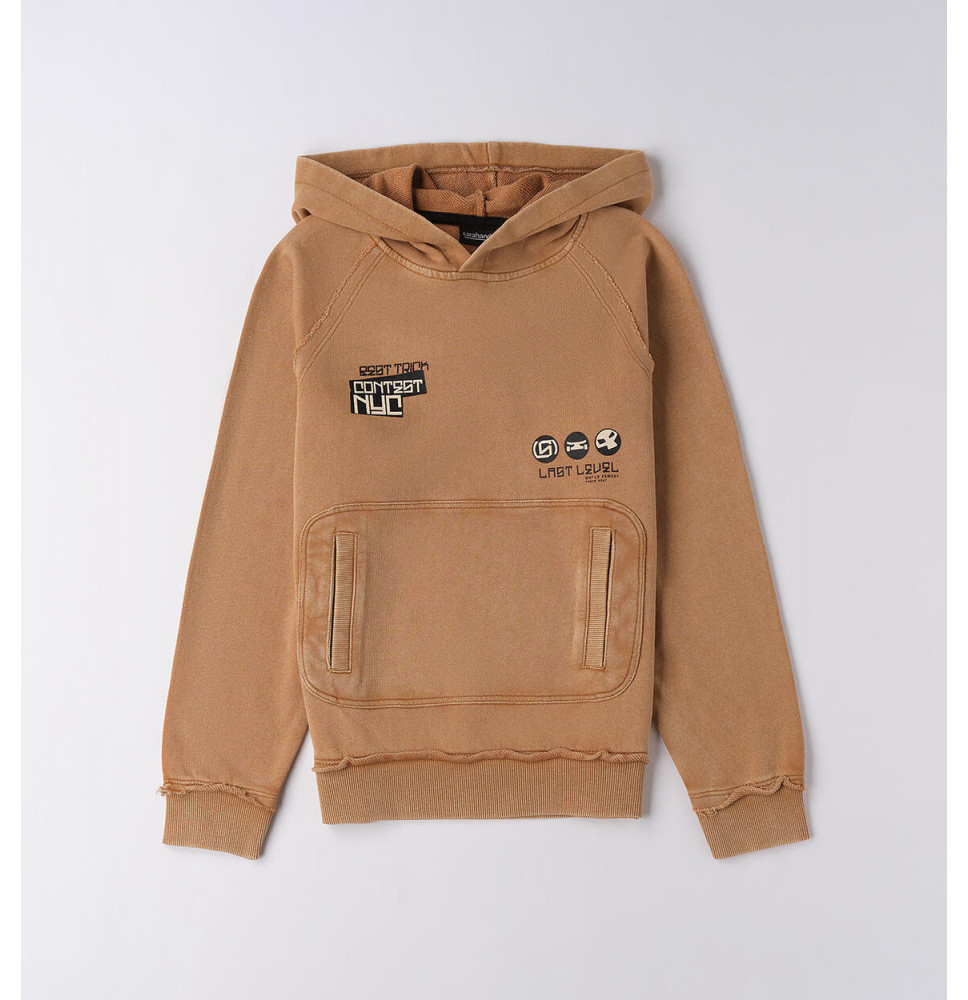 Felpa Sarabanda Ragazzo Nocciola F618