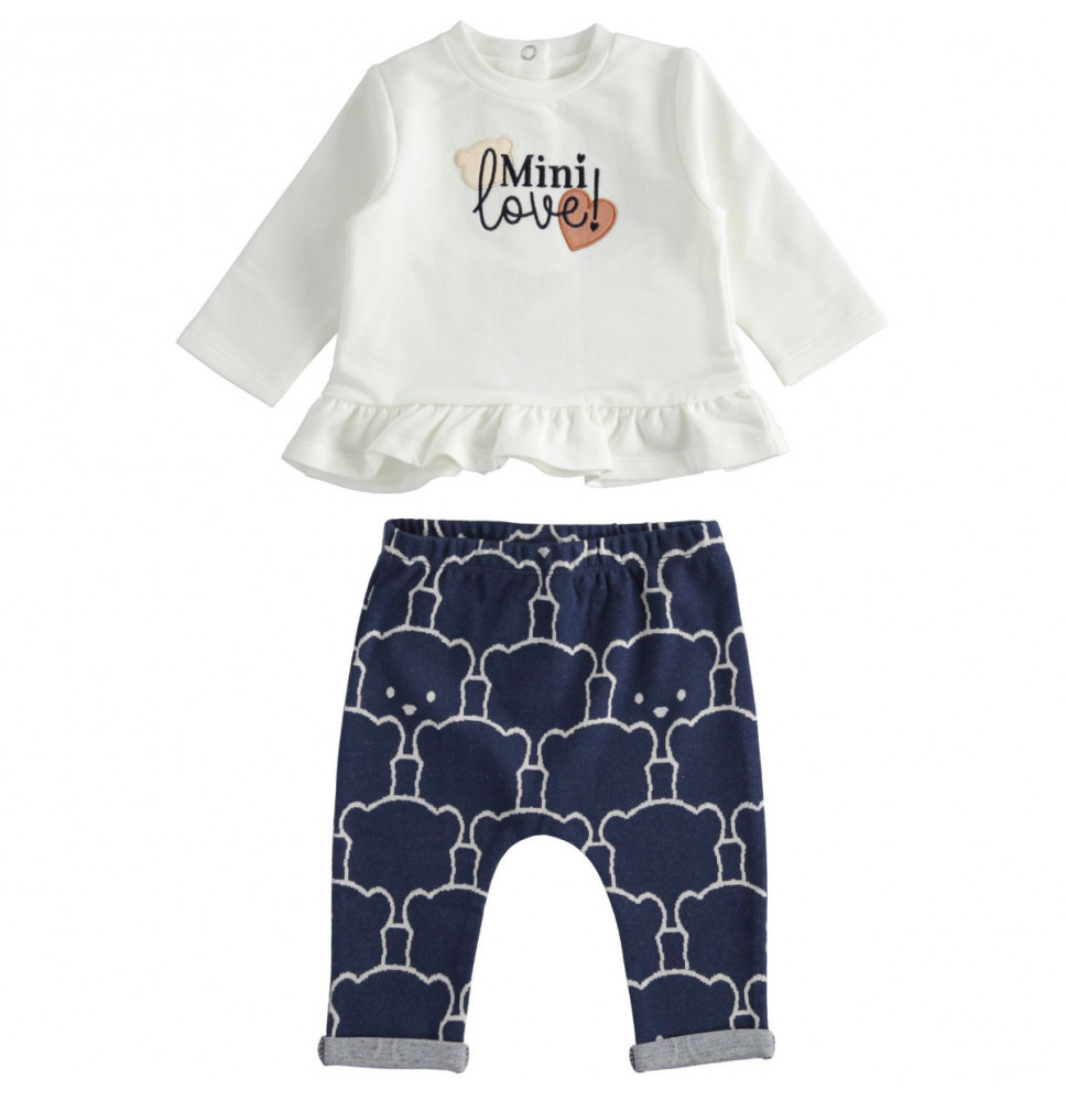 Completo Minibanda Bimba Bianco 5751